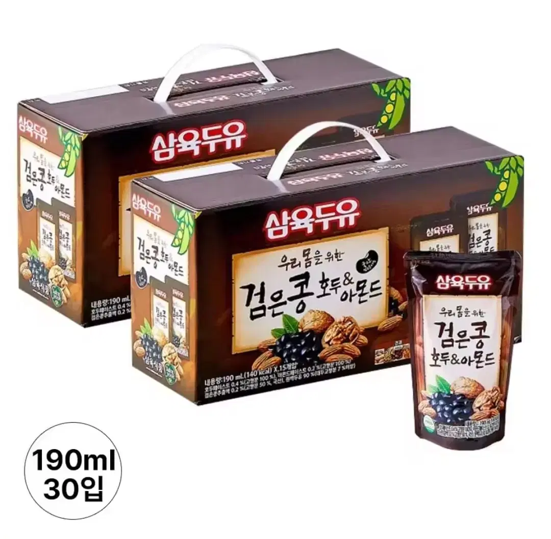 삼육두유 검은콩 호두 아몬드 190ml 30팩